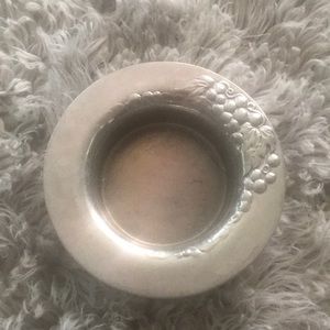 Pewter wine bottle coaster